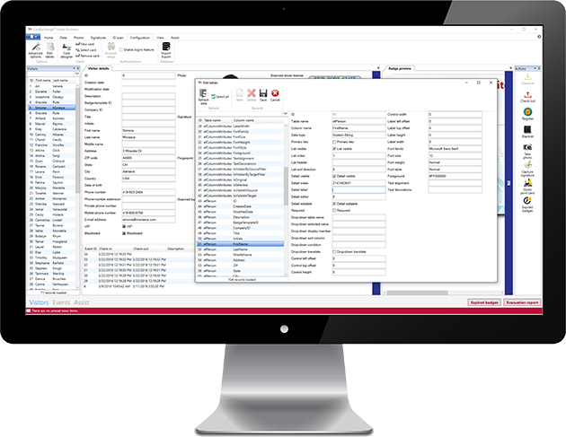 Business Edition Edit Tables