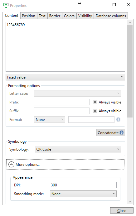 Designer_UsingObjects_2DBarcode_Properties