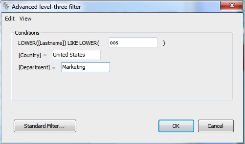 The Advanced Filter