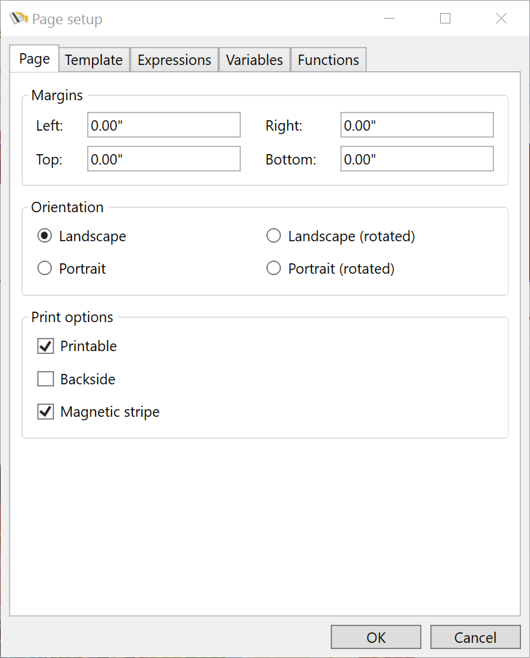 Page Setup Mag