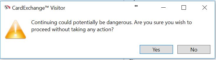 screening warning