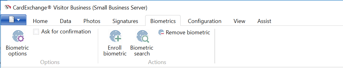 CE Visitor Ribbon Biometrics