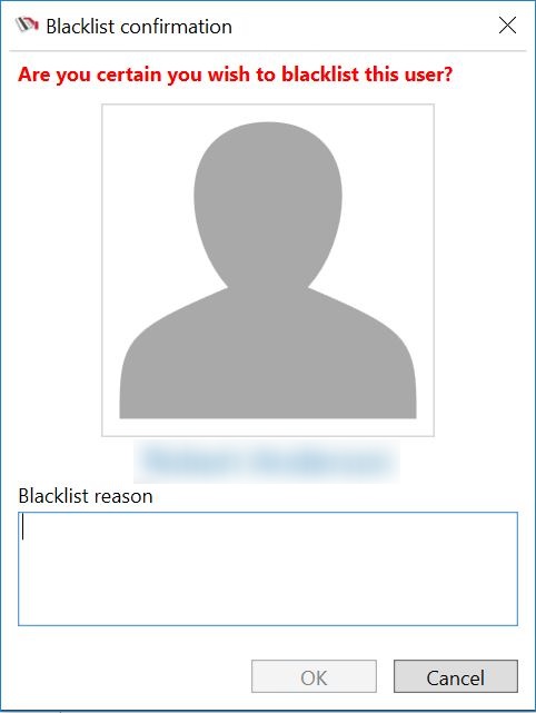 Check-in Visitor Screening Add To Blacklist