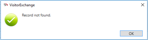 Biometric Not Found