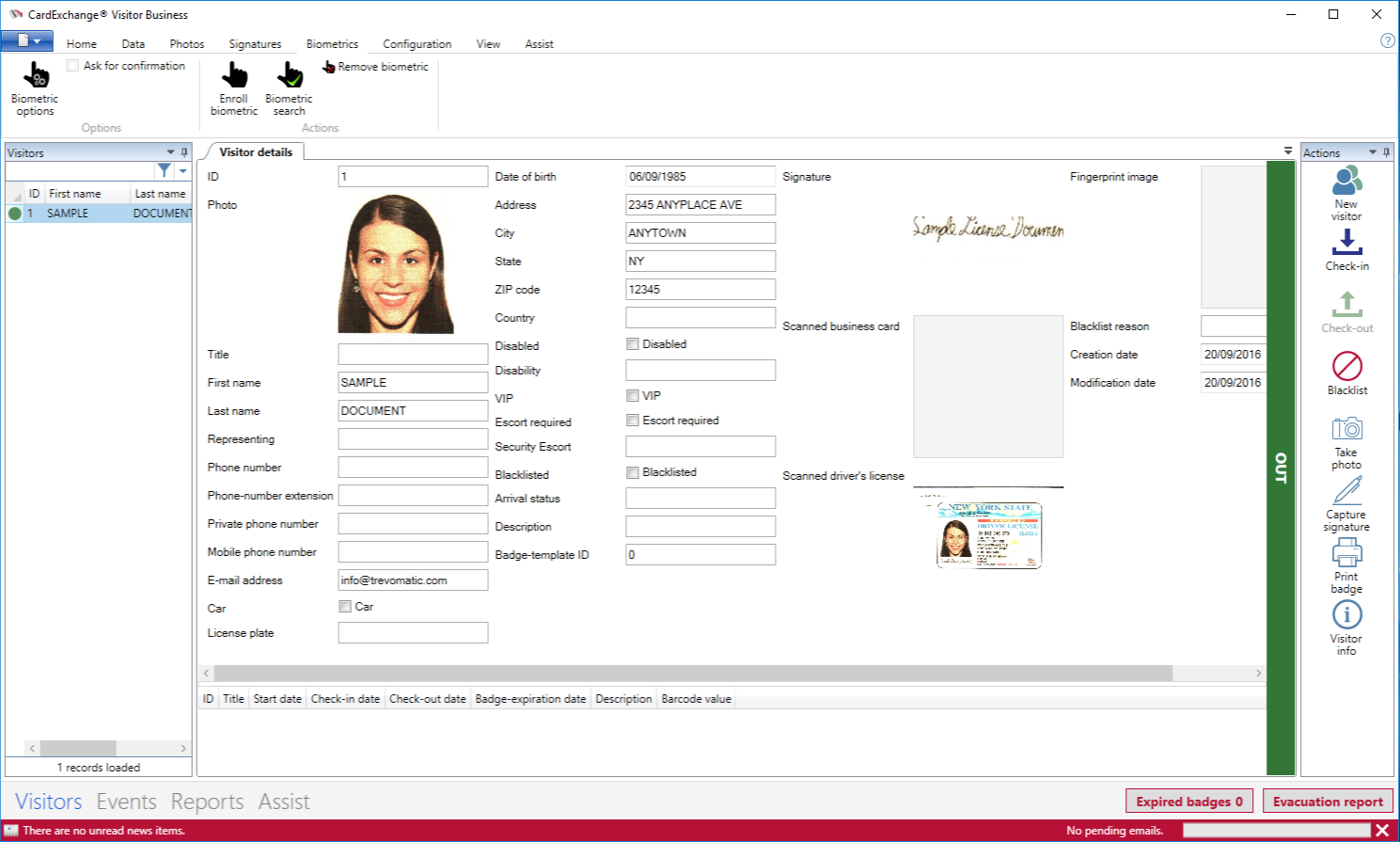 Biometric Found
